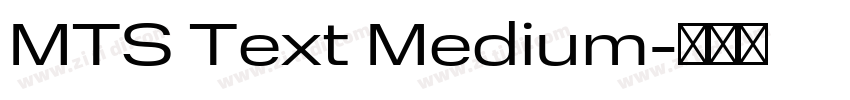 MTS Text Medium字体转换